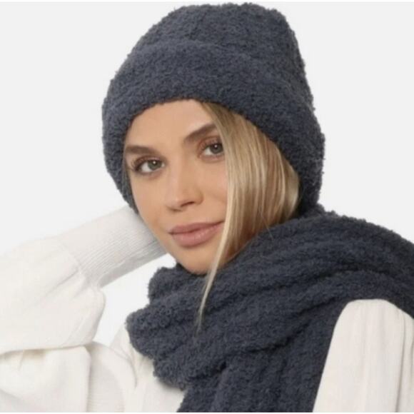 Free People Accessories - Free People Navy Blue Cozy Beanie